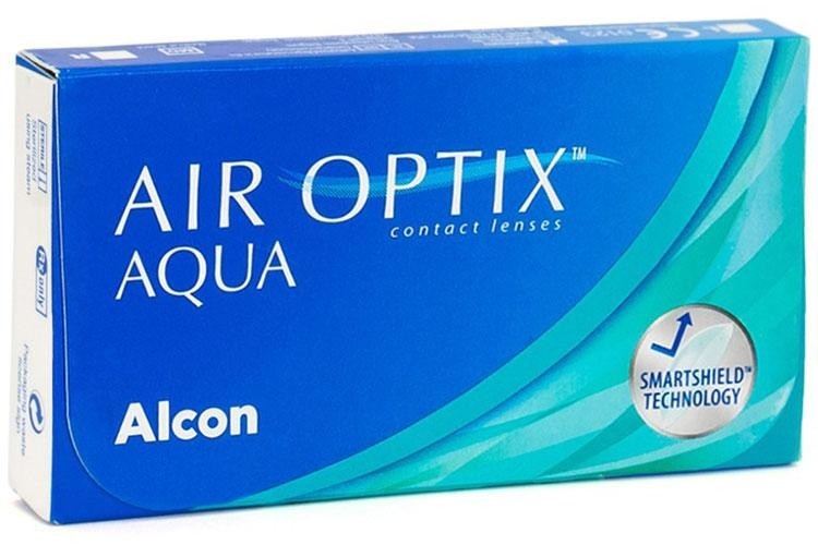 Контактни лещи Месечни Air Optix Aqua (6 лещи)