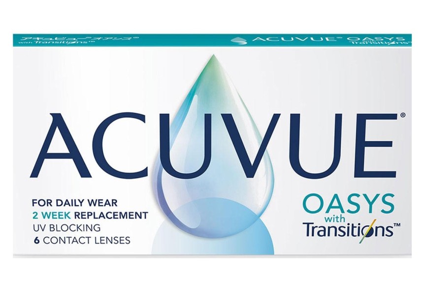 Контактни лещи Двуседмични Acuvue Oasys с Transitions (6 лещи)