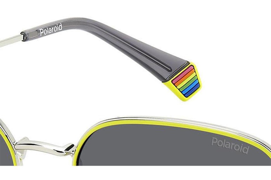 Слънчеви очила Polaroid PLD6214/S/X KU2/M9 Polarized Правоъгълни Сребърна