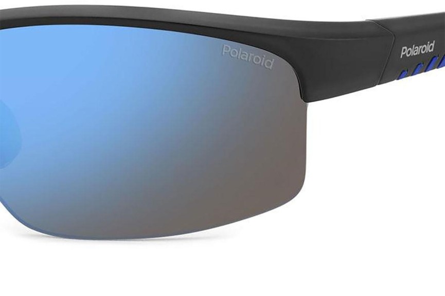 Слънчеви очила Polaroid PLD7018/N/S 0VK/5X Polarized Правоъгълни Черна