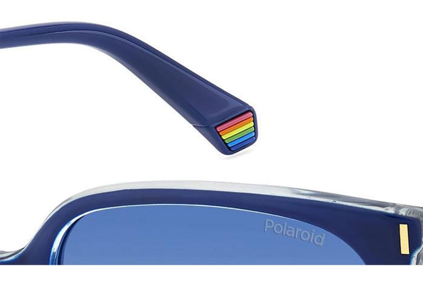 Слънчеви очила Polaroid PLD6218/S PJP/Z7 Polarized Квадратни Синя