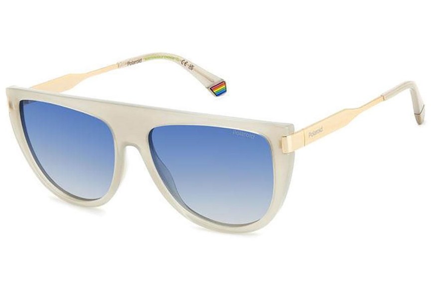 Слънчеви очила Polaroid PLD6221/S/X 10A/Z7 Polarized Flat Top Бежова