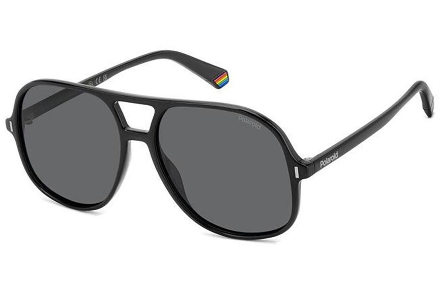 Слънчеви очила Polaroid PLD6217/S 807/M9 Polarized Квадратни Черна