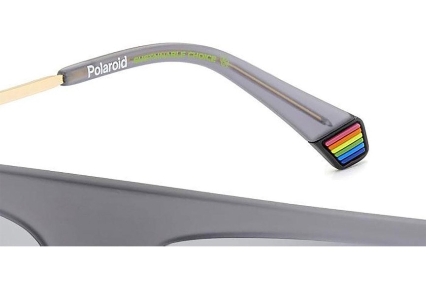 Слънчеви очила Polaroid PLD6221/S/X RIW/EX Polarized Flat Top Сива