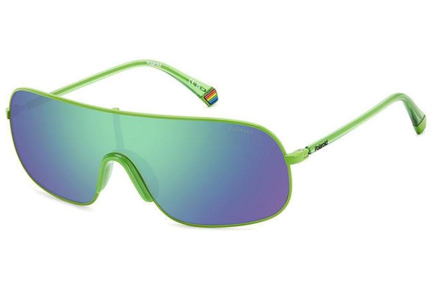 Слънчеви очила Polaroid PLD6222/S 1ED/5Z Polarized С единични стъкла | Shield Зелена