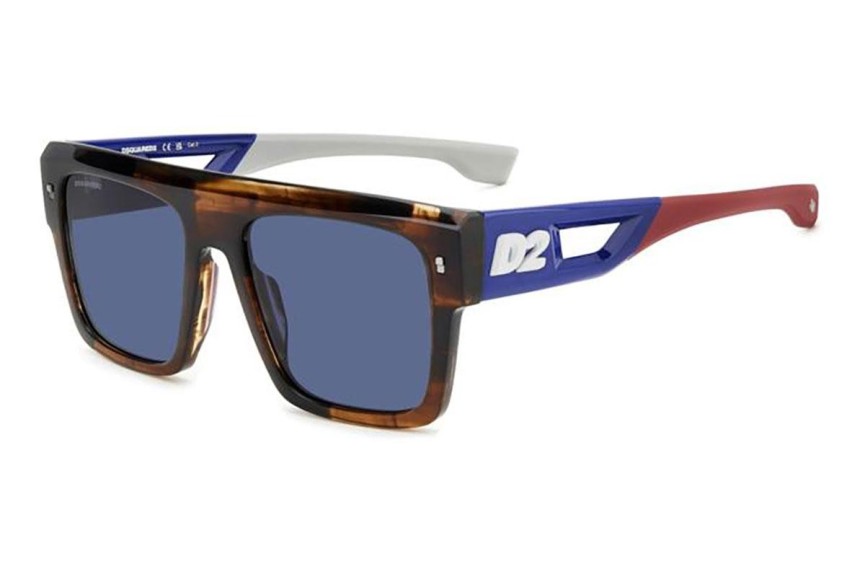 Слънчеви очила Dsquared2 D20127/S EX4/KU Flat Top Кафява