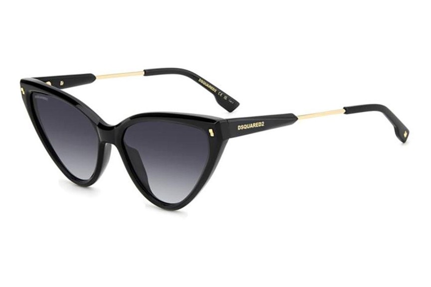 Слънчеви очила Dsquared2 D20134/S 807/9O Око на котка Черна