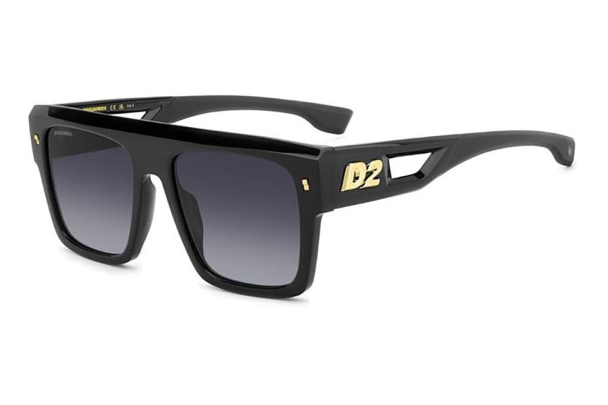 Слънчеви очила Dsquared2 D20127/S 807/9O Flat Top Черна