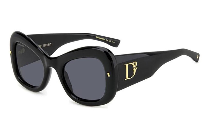 Слънчеви очила Dsquared2 D20137/S 2M2/IR Квадратни Черна