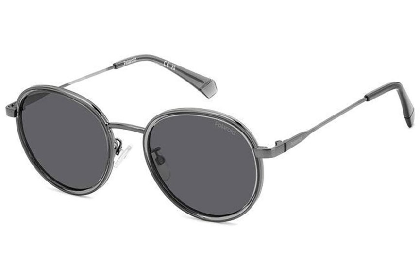 Слънчеви очила Polaroid PLD4173/G/S/X KJ1/M9 Polarized Заоблени Сива