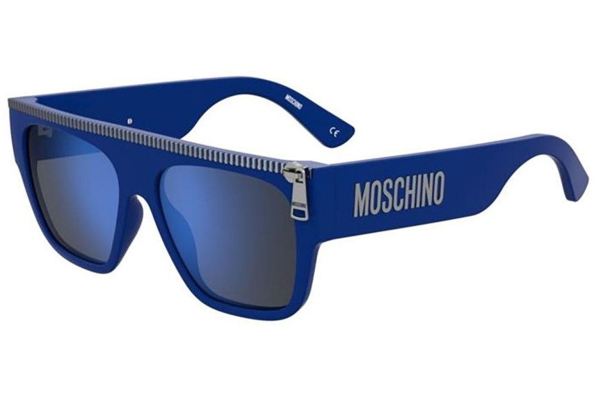 Слънчеви очила Moschino MOS165/S PJP/XT Flat Top Синя