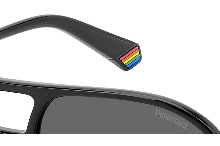 Слънчеви очила Polaroid PLD6217/S 807/M9 Polarized Квадратни Черна