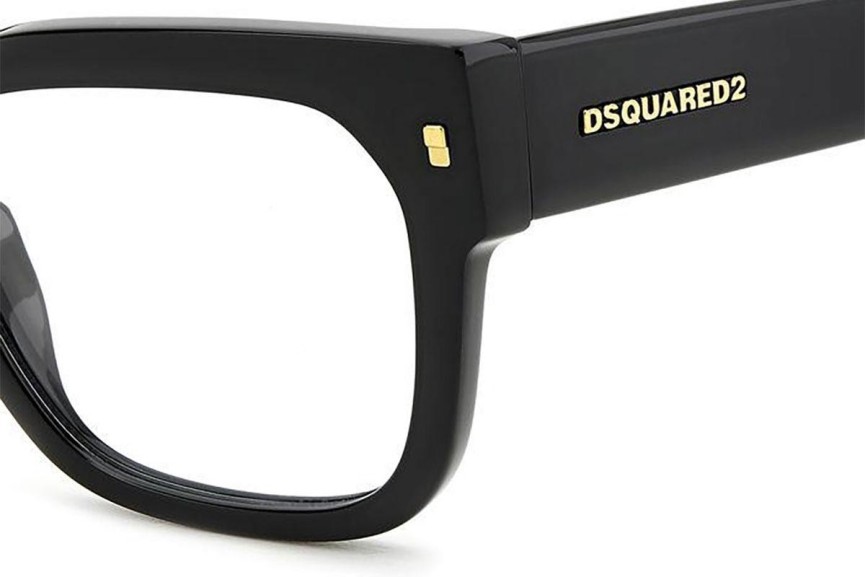 Очила Dsquared2 D20129 807 Правоъгълни Черна