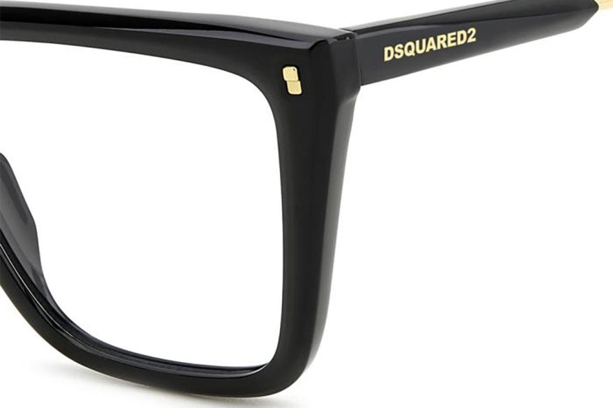 Очила Dsquared2 D20136 807 Правоъгълни Черна