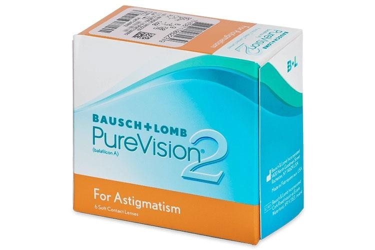 Контактни лещи Месечни PureVision2 for Astigmatism (6 лещи)