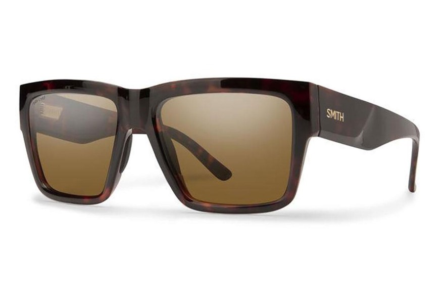 Слънчеви очила Smith LINEUP 086/SP Polarized Правоъгълни Хавана