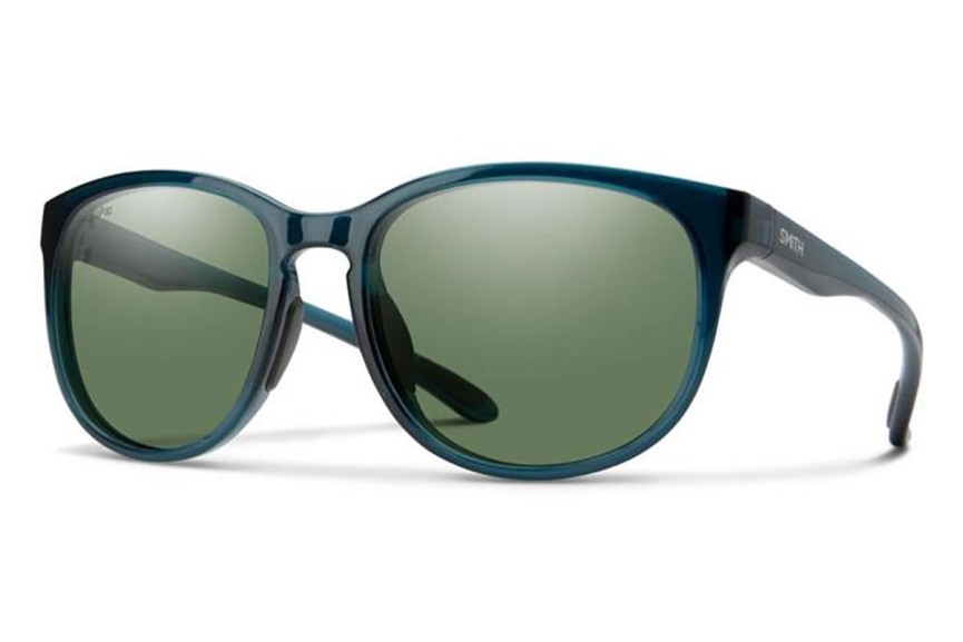 Слънчеви очила Smith LAKESHASTA QM4/L7 Polarized Заоблени Синя