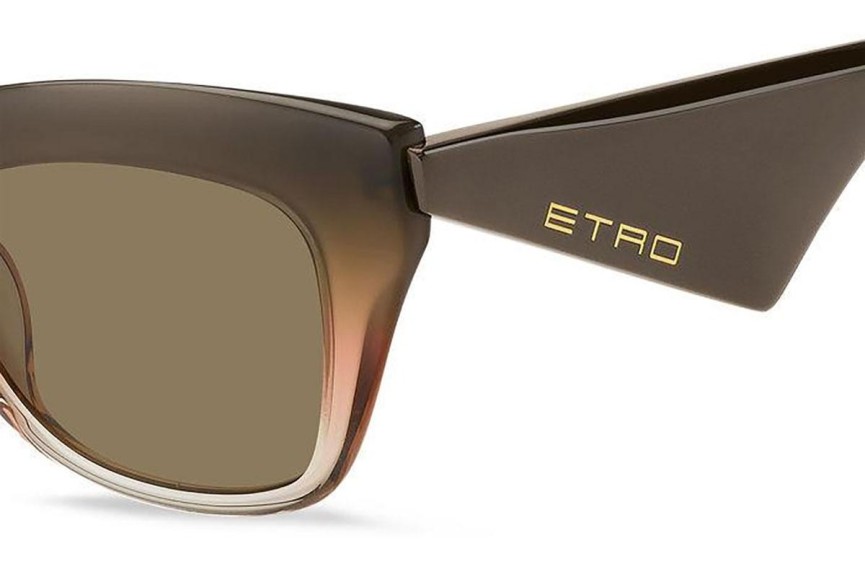 Слънчеви очила Etro ETRO0004/G/S 12J/70 По веждите Кафява