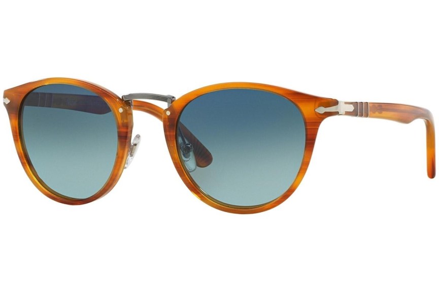 Слънчеви очила Persol Typewriter Edition PO3108S 960/S3 Polarized Заоблени Кафява