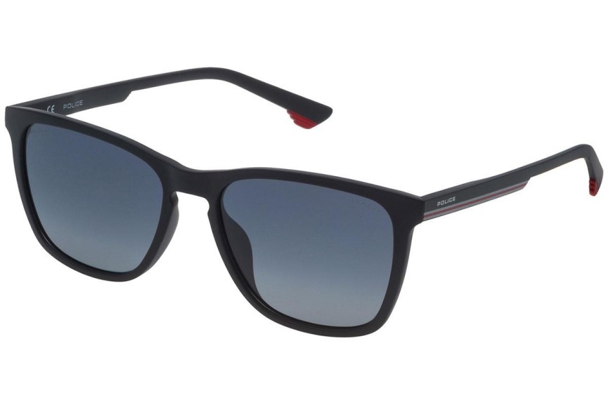 Слънчеви очила Police Track 6 SPL573 U28P Polarized Квадратни Черна