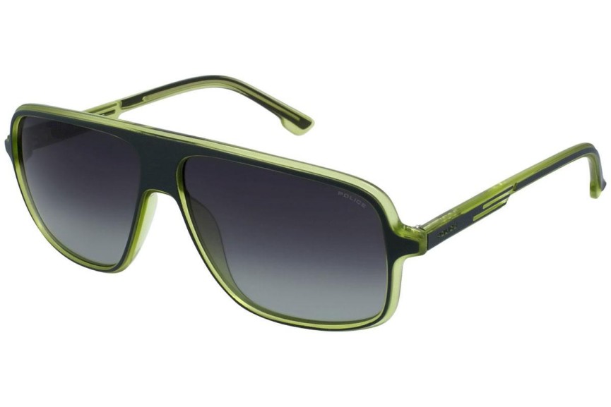 Слънчеви очила Police Offset 1 SPL961 U47P Polarized Пилотни Зелена