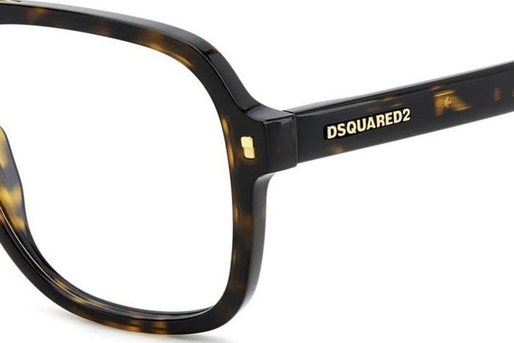 Очила Dsquared2 D20145 086 Правоъгълни Хавана