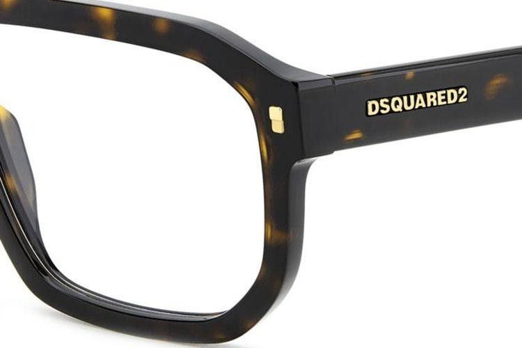 Очила Dsquared2 D20146 086 Правоъгълни Хавана