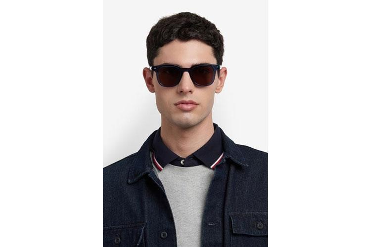 Слънчеви очила Tommy Hilfiger TH2126/S PJP/70 Правоъгълни Синя