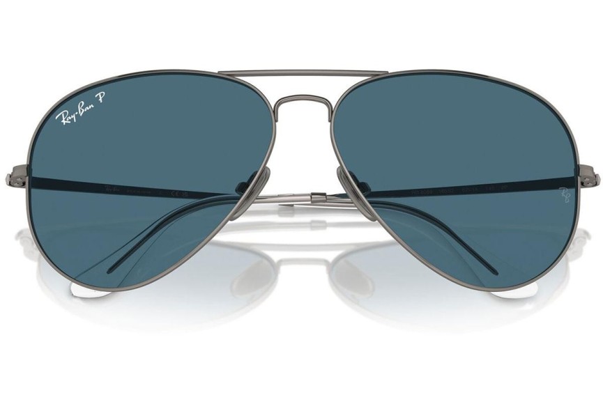 Слънчеви очила Ray-Ban RB8089 165/S2 Polarized Пилотни Сребърна