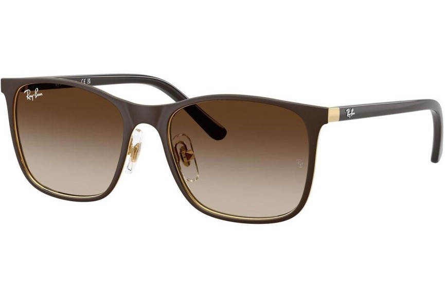 Слънчеви очила Ray-Ban Junior RJ9551S 297/13 Квадратни Кафява