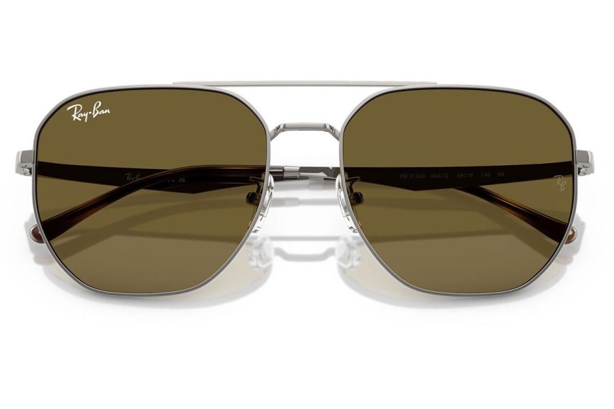 Слънчеви очила Ray-Ban RB3724D 004/73 Правоъгълни Сива