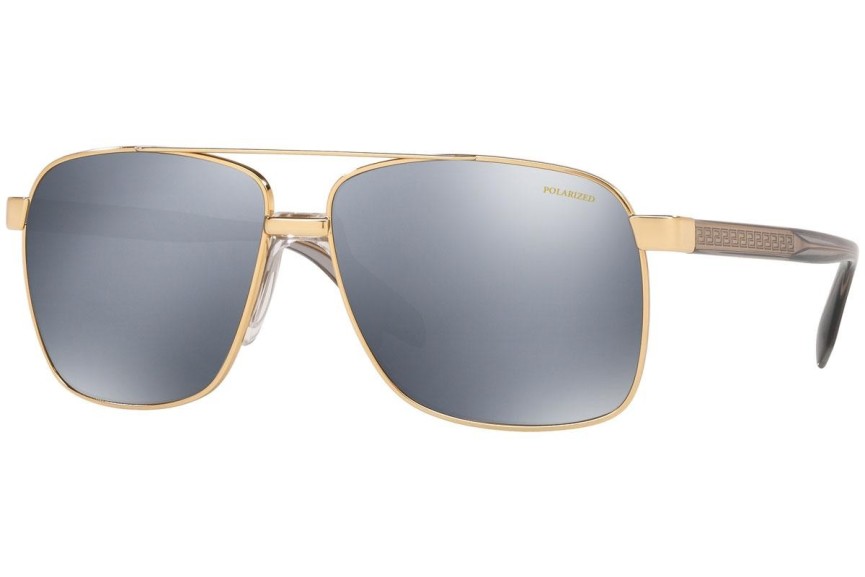 Слънчеви очила Versace VE2174 1002Z3 Polarized Квадратни Златна