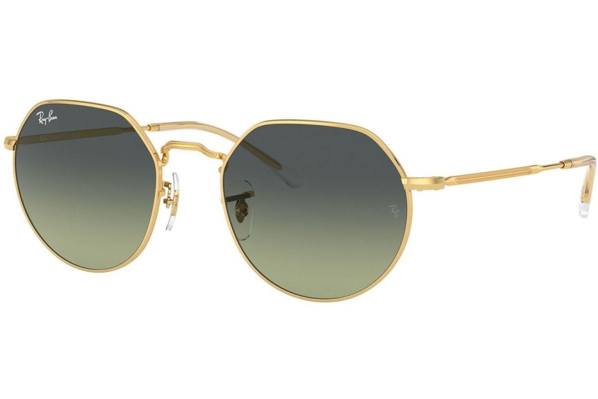 Слънчеви очила Ray-Ban Jack RB3565 001/BH Заоблени Златна