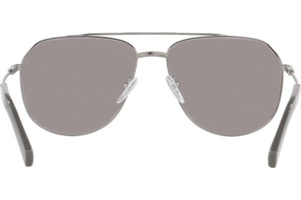 Слънчеви очила Prada PR59WS 08S06M Polarized Пилотни Сребърна