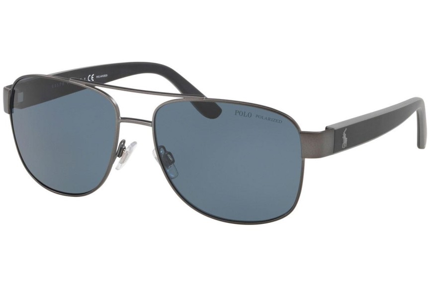 Слънчеви очила Polo Ralph Lauren PH3122 915781 Polarized Пилотни Сива