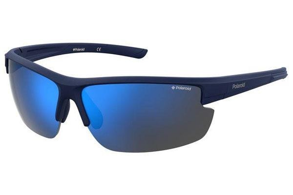 Слънчеви очила Polaroid Sport PLD7027/S PJP/5X Polarized Правоъгълни Синя