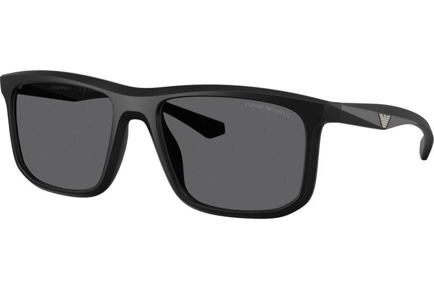 Слънчеви очила Emporio Armani EA4234U 5001T3 Polarized Квадратни Черна