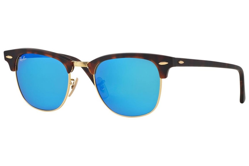 Слънчеви очила Ray-Ban Clubmaster Flash Lenses RB3016 114517 По веждите Хавана