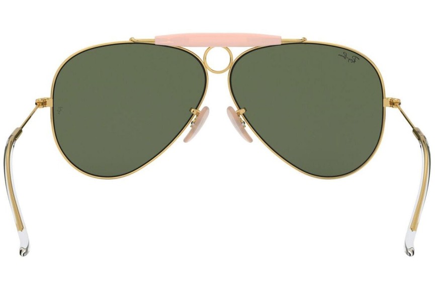 Слънчеви очила Ray-Ban Shooter Havana Collection RB3138 001 Пилотни Златна