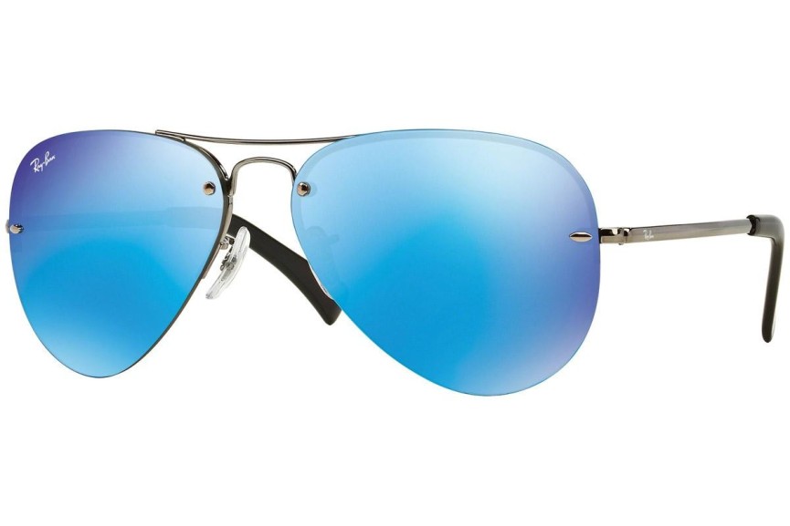 Слънчеви очила Ray-Ban RB3449 004/55 Пилотни Сива