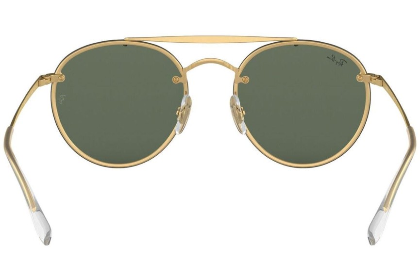 Слънчеви очила Ray-Ban Blaze Round Double Bridge Blaze Collection RB3614N 914071 Заоблени Златна