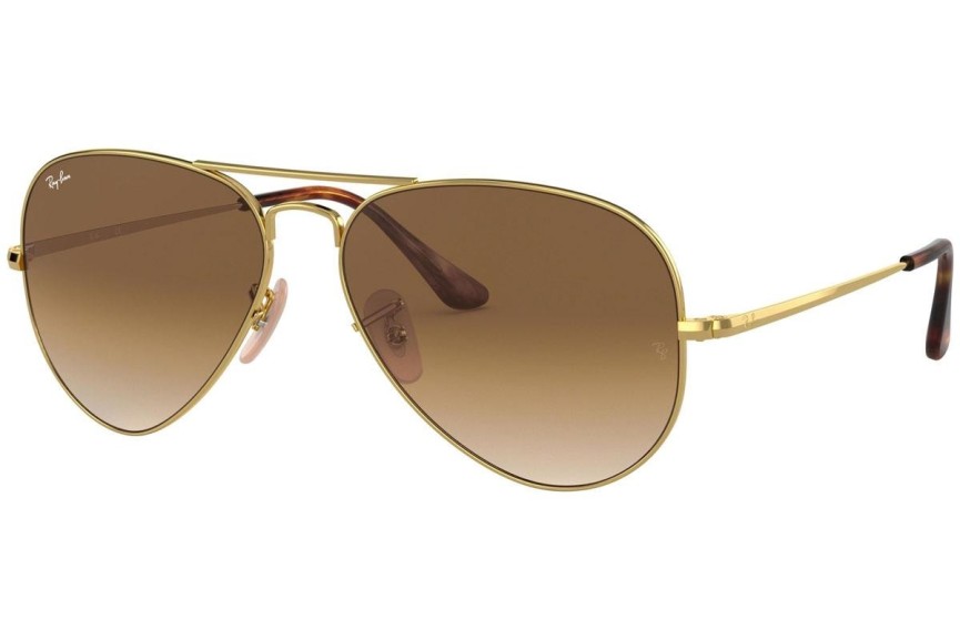 Слънчеви очила Ray-Ban Aviator Metal II RB3689 914751 Пилотни Златна