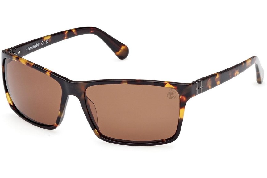 Слънчеви очила Timberland TB00032 52H Polarized Квадратни Хавана