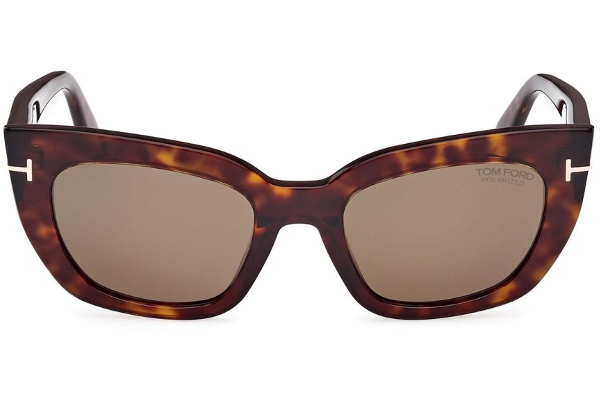 Слънчеви очила Tom Ford Athena FT1190 52H Polarized Око на котка Хавана