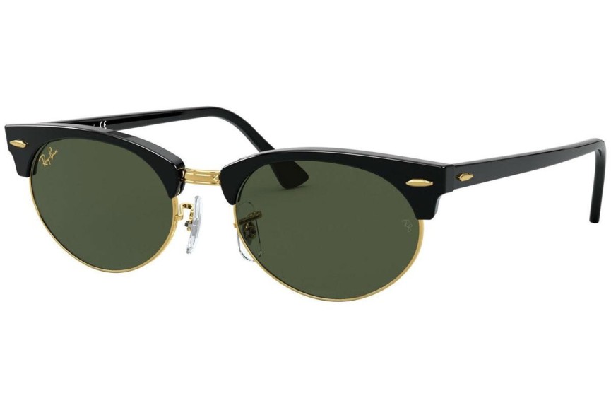 Слънчеви очила Ray-Ban Clubmaster Oval RB3946 130331 По веждите Черна