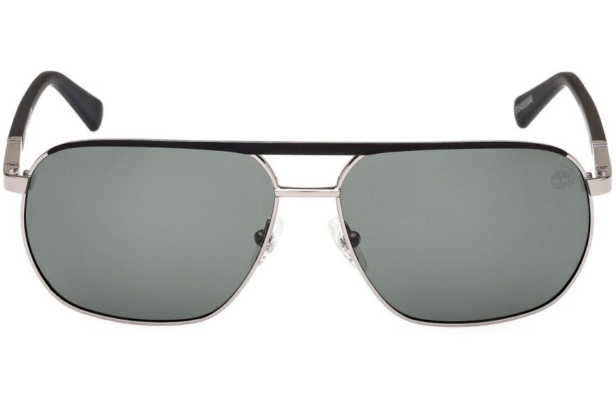 Слънчеви очила Timberland TB00027 08R Polarized Квадратни Сребърна