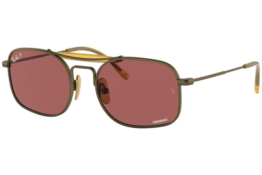 Слънчеви очила Ray-Ban Chromance Collection RB8062 9207AL Polarized Квадратни Кафява