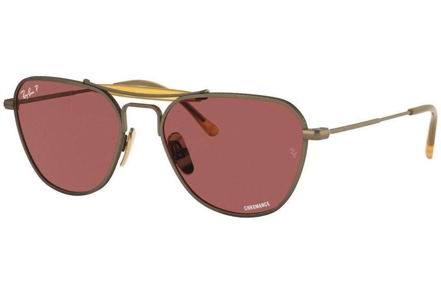 Слънчеви очила Ray-Ban Chromance Collection RB8064 9207AL Polarized Special Кафява