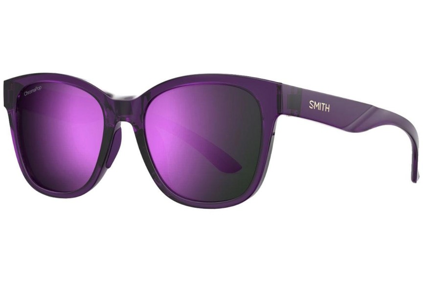 Слънчеви очила Smith CAPER 141/DF Polarized Квадратни Виолетова