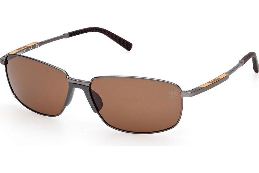 Слънчеви очила Timberland TB00041 09H Polarized Правоъгълни Сива